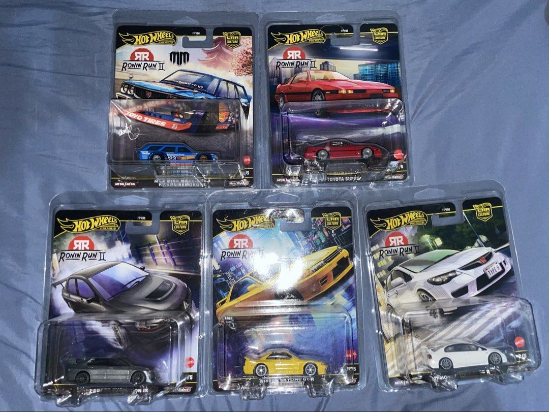 Hot Wheels Premium Japan Historics/ Rounin Run (Category: Vehicle & Diecast Models) located in Manila. Submitted by rain633567 (Listing ID 1459894085, Image 1). Description: Sold as set Japan Historics Rounin Run Mint With protector .