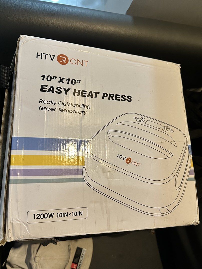 HTVRONT 10"x10" Easy Heat Press Machine (Category: Printers, Scanners & Copiers) located in Mandaluyong City. Submitted by bt9608 (Listing ID 1459828487, Image 1). Description: - HTVRONT 10"x10" Easy Heat Press - 1200W power, ideal for HTV projects - Mint green color - Comes in original packaging - Minor cosmetic marks on handle from normal use - Fully functional and ready for its next owner.