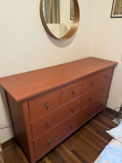 hemnes 8 drawer dresser red brown Ikea For Sale | Furniture & Home Living color:RED - RED Modern bridal What to Wear to The drawer interlock reduce