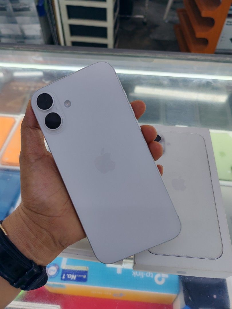 Iphone 16plus 256 ntc/92 bat/factory unlock (Category: iPhone 16 Series) located in Quezon City. Submitted by ronalynac40976 (Listing ID 1459695148, Image 1). Description: Iphone 16plus 256 ntc With box same serial/cord good condition💯 Pick up store in greenhills We accept swap/trade in We accept creditcardn Dm or call for fast transaction 09279500069/09425544556 Located @ Aquarium area stall no. Y-13 look for rona.