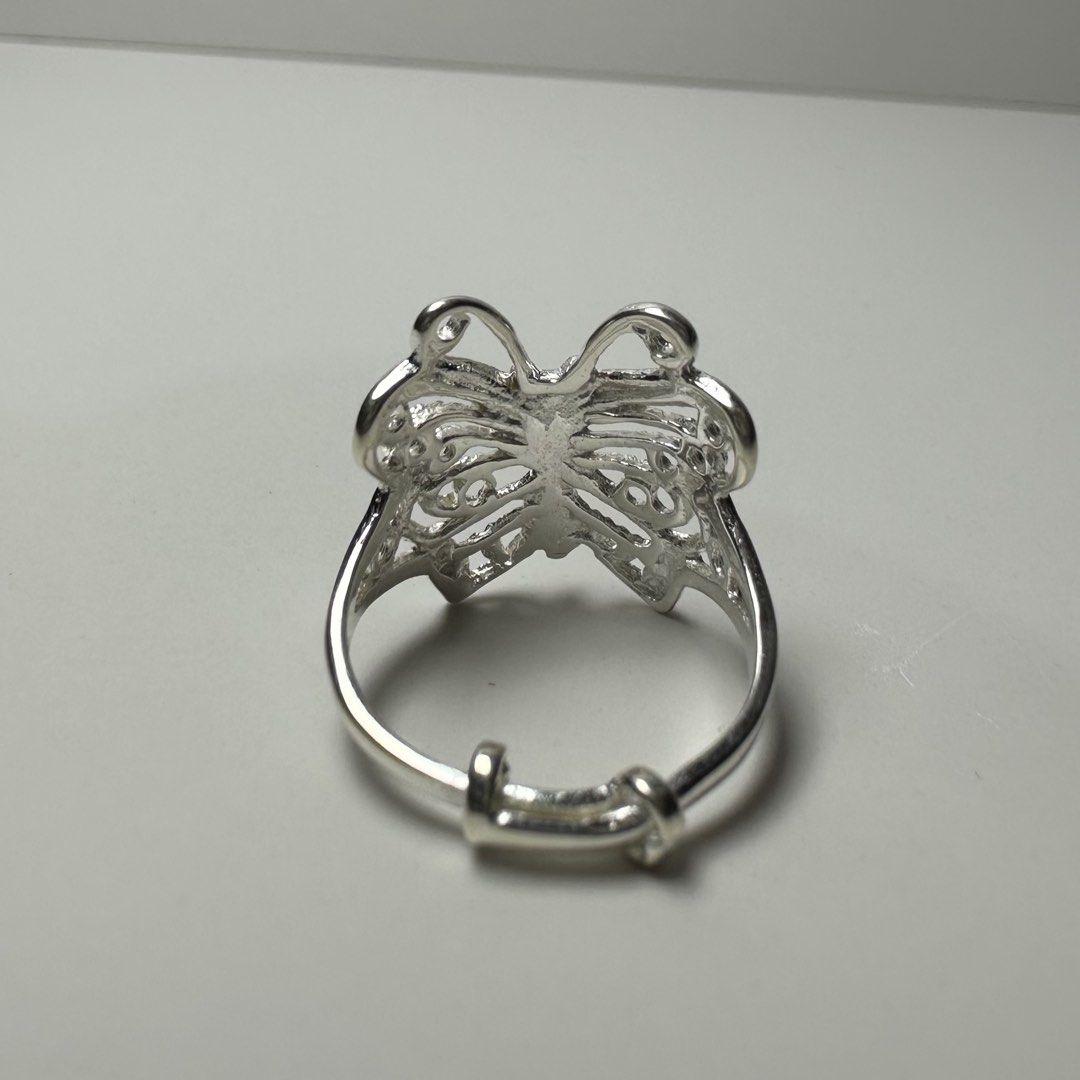 italy silver small butterfly adjustable ring 1.4g (Category: Rings) located in Pakil. Submitted by primrosehearts (Listing ID 1459787494, Image 3). Description: authentic 925 italy silver with stamping hypoallergenic size: adjustable grams: 1.4g.