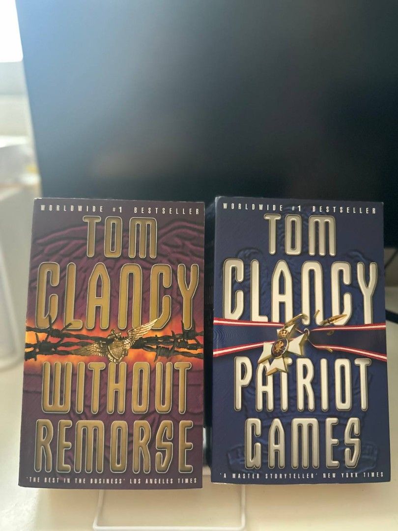Jack Ryan series by Tom Clancy (Category: Storybooks) located in Imus. Submitted by t0t3fairi3 (Listing ID 1459780568, Image 2). Description: Selling a collection of 12 Jack Ryan books by Tom Clancy. Titles include The Teeth of the Tiger, The Bear and the Dragon, Rainbow Six, Red Rabbit, Patriot Games, Without Remorse, The Hunt for Red October, The Cardinal of the Kremlin, Clear and Present Danger, The Sum of All Fears, and Debt of Honor. Perfect