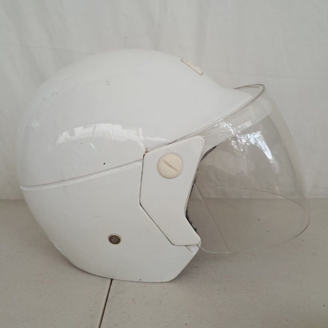 Japan Half Face white helmet (Category: Looking For) located in Balagtas. Submitted by misteramarijapansurplus (Listing ID 1459693111, Image 3). Description: 📌as is 📌WYSIWYG 📌First to pay basis 📌Auto pass sa COD iwas scam sa part ko 📌MOP: GCASH 📌MOD: Pick-up, Lalamove (motorcycle) or J&T/Flash Express/SPX Express 📌Return and Exchange Store Policy, Strictly No Refund 📌Loc. Panginay, Balagtas, Bulacan 🇯🇵AMARI Japan Surplus🇯🇵 We ship nat