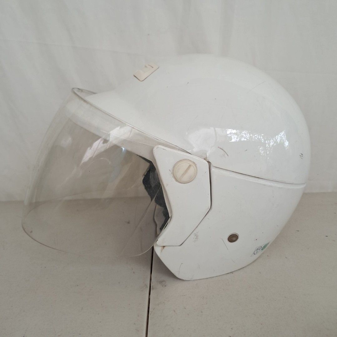 Japan Half Face white helmet (Category: Looking For) located in Balagtas. Submitted by misteramarijapansurplus (Listing ID 1459693111, Image 2). Description: 📌as is 📌WYSIWYG 📌First to pay basis 📌Auto pass sa COD iwas scam sa part ko 📌MOP: GCASH 📌MOD: Pick-up, Lalamove (motorcycle) or J&T/Flash Express/SPX Express 📌Return and Exchange Store Policy, Strictly No Refund 📌Loc. Panginay, Balagtas, Bulacan 🇯🇵AMARI Japan Surplus🇯🇵 We ship nat