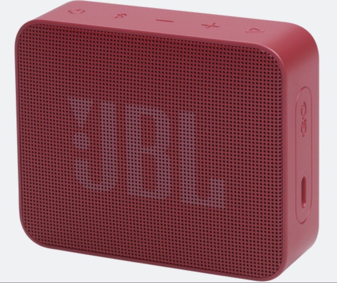JBL Go Essential 2 Portable Bluetooth Speaker - Red (Category: Soundbars, Speakers & Amplifiers) located in Pasay City. Submitted by shairabear123 (Listing ID 1459731255, Image 1). Description: - Ultra-compact portable Bluetooth speaker - Stream music for up to 5 hours - IP67 waterproof design - Grab it and go anywhere - Great for travel or outdoor use - Comes in vibrant red.