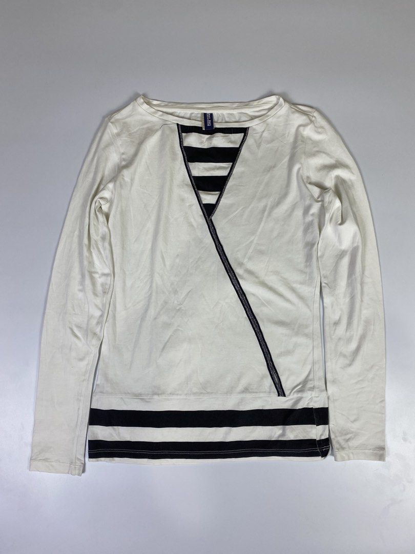 Jean Paul Gaultier Longsleeve (Category: Luxury Apparel) located in Dasmarinas. Submitted by goodbuyartisanal (Listing ID 1459810876, Image 1). Description: Jean paul Gaultier Longsleeve Size Small Width 16.5 inches Length 24.5 inches Hem 16.5 inches Sleeves 23 inches Shoulder 14 inches Excellent condition Price : 1,500 + ship Pm me.