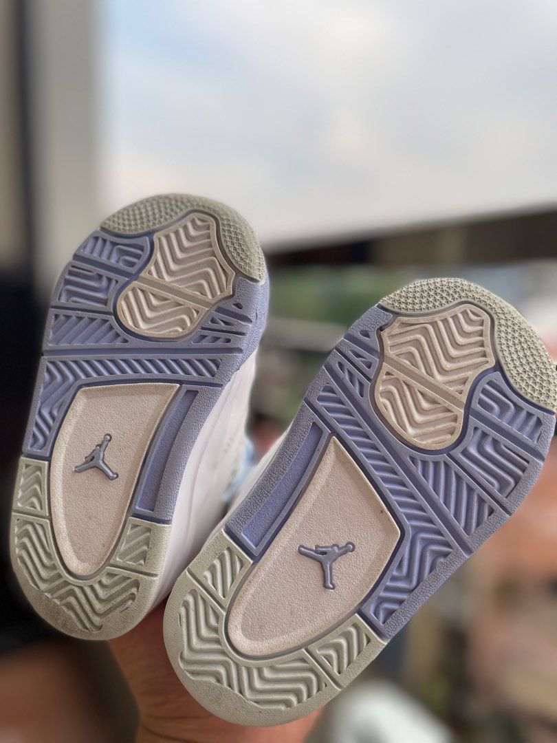 Jordan & NB for Toddler (Category: Babies & Kids Fashion) located in Manila. Submitted by street_grails.mnl (Listing ID 1459710161, Image 2). Description: 🧸 DECLUTTERING SALE! 👟✨ Letting go of some of my baby’s shoes. Both are well-loved but still in good to pristine condition. No issues! 💯 👟 Jordan 4 Retro TD Aluminum • Size: 7C / 13cm • Rarely worn • Pristine condition • No issues 👟 New Balance NClay Series • Size: 7C / 13cm • Good conditi