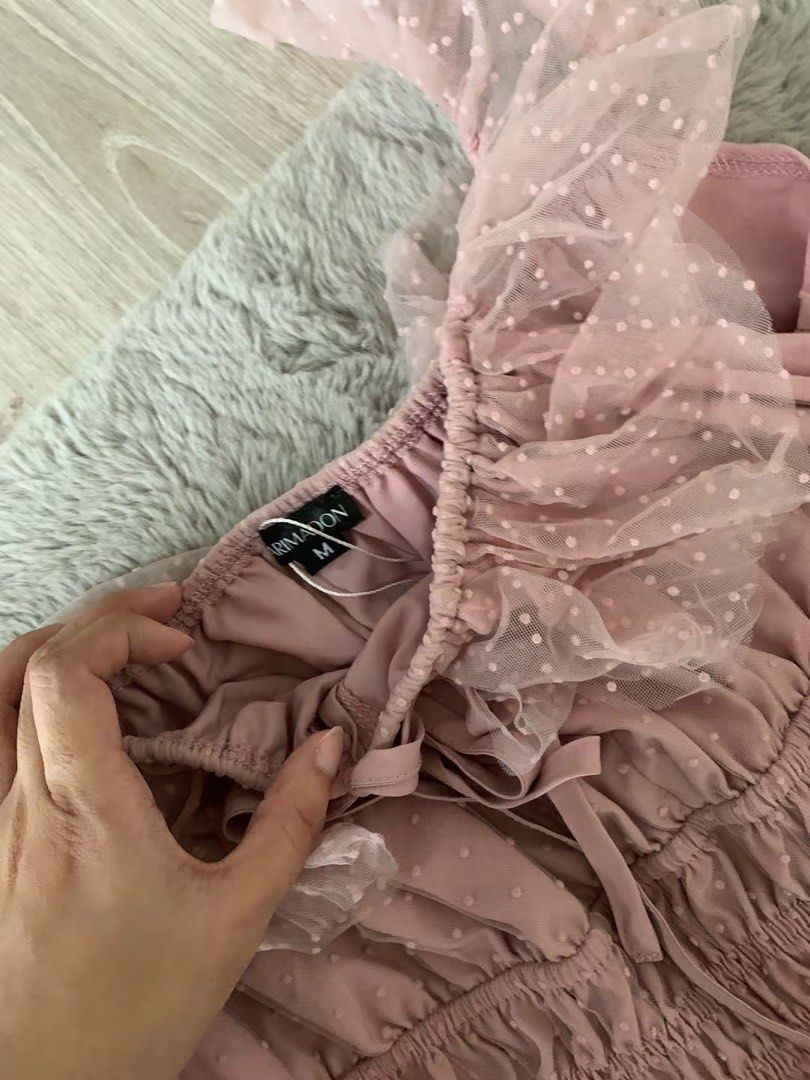 Karimadon Pink Tulle Gown Size M (Category: Dresses) located in Taguig. Submitted by prelovedcutie26 (Listing ID 1459759575, Image 2). Description: preloved clothes all are in good condition, price is in the photos.