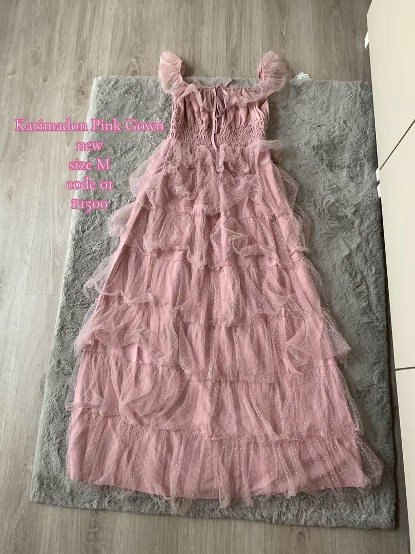 Karimadon Pink Tulle Gown Size M (Category: Dresses) located in Taguig. Submitted by prelovedcutie26 (Listing ID 1459759575, Image 1). Description: preloved clothes all are in good condition, price is in the photos.