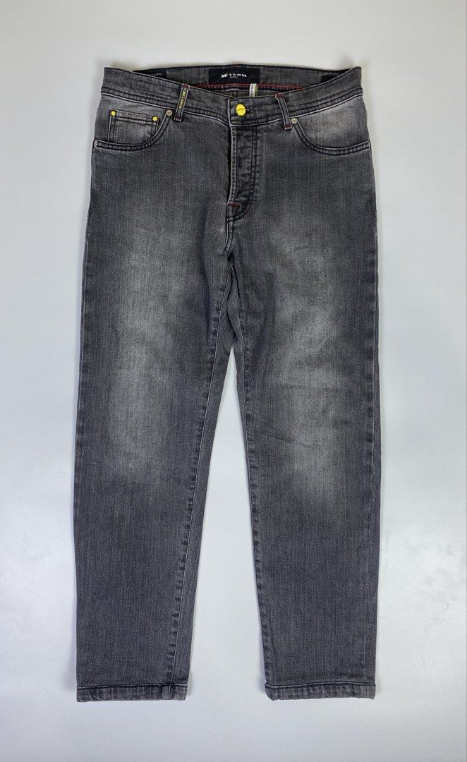 Kiton Napoli - washed black Slim Denim pants (Category: Luxury Apparel) located in Dasmarinas. Submitted by goodbuyartisanal (Listing ID 1459812772, Image 1). Description: Kiton Napoli- Slim washed black Denim Pants Size 33. Width 33 inches Length 37.5 inches Hem 6 inches Front Rise 10 inches Inseam 27 inches Excellent Condition Price : 7,000 + ship Pm me.