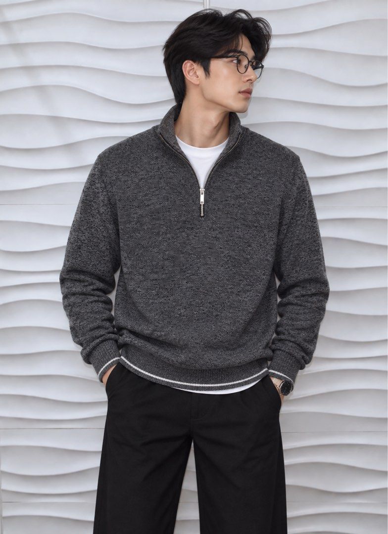 (L) G2000 Man Knitted Half-Zip Sweater (Category: Coats, Jackets and Outerwear) located in Bulacan. Submitted by cavalieeeer (Listing ID 1459878532, Image 1). Description: 𝗣𝗟𝗘𝗔𝗦𝗘 𝗥𝗘𝗔𝗗 𝗧𝗛𝗘 𝗗𝗘𝗧𝗔𝗜𝗟𝗦 𝗜𝗡 𝗧𝗛𝗘 𝟮𝗡𝗗 𝗣𝗜𝗖𝗧𝗨𝗥𝗘! We base sizing on actual measurements, not tag size — please check the dimensions before buying! 📌 Prices are fixed. Unreasonable offers will not be entertained. 🌐 Facebook Page: Cavalier 📍 Locati