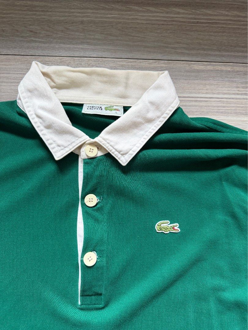 Lacoste Longsleeve Polo Shirt (Category: Tshirts & Polo Shirts ) located in Makati City. Submitted by livelaughthrift (Listing ID 1459759162, Image 2). Description: W 23 L 29.5.