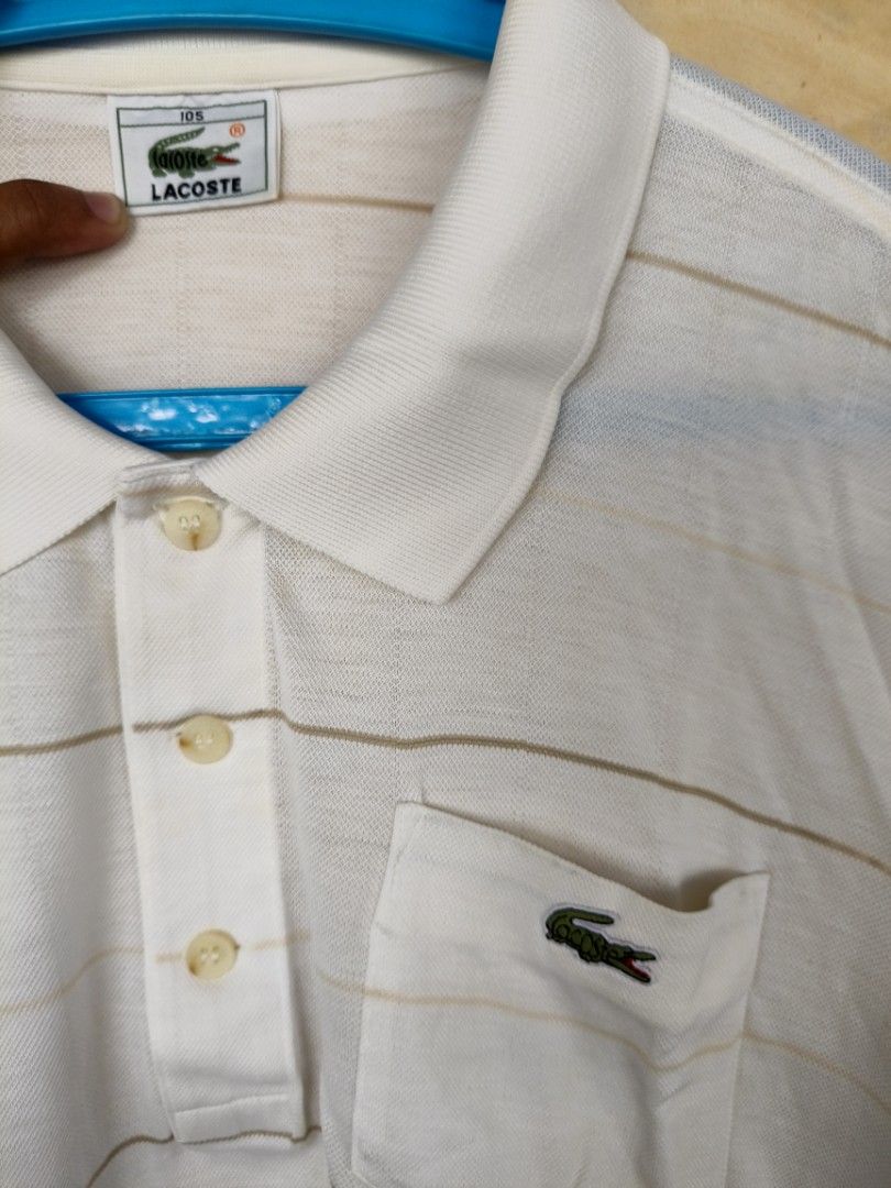 Lacoste polo shirt (Category: Tshirts & Polo Shirts ) located in La Carlota. Submitted by a_leam_art (Listing ID 1459776975, Image 2). Description: Embroidered logo 📍Dimes: W21 x L25 📍Condition: Good 📍Issue: --- 📍Color rate: 9/10.