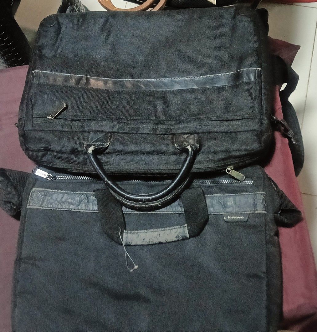 LAPTOP BODY BAG (Category: Laptop Bags & Sleeves) located in Caloocan City. Submitted by foncimigz (Listing ID 1459859173, Image 1). Description: Condition: Fair / Used. The bag is structurally sound, all zippers work, and it safely holds a laptop. Defects to Note:The leatherette on the main handle has some peeling/cracking from daily use.Minor color fading on the exterior fabric from sun exposure.Slight scuffing on the bottom corners. Perfect fo