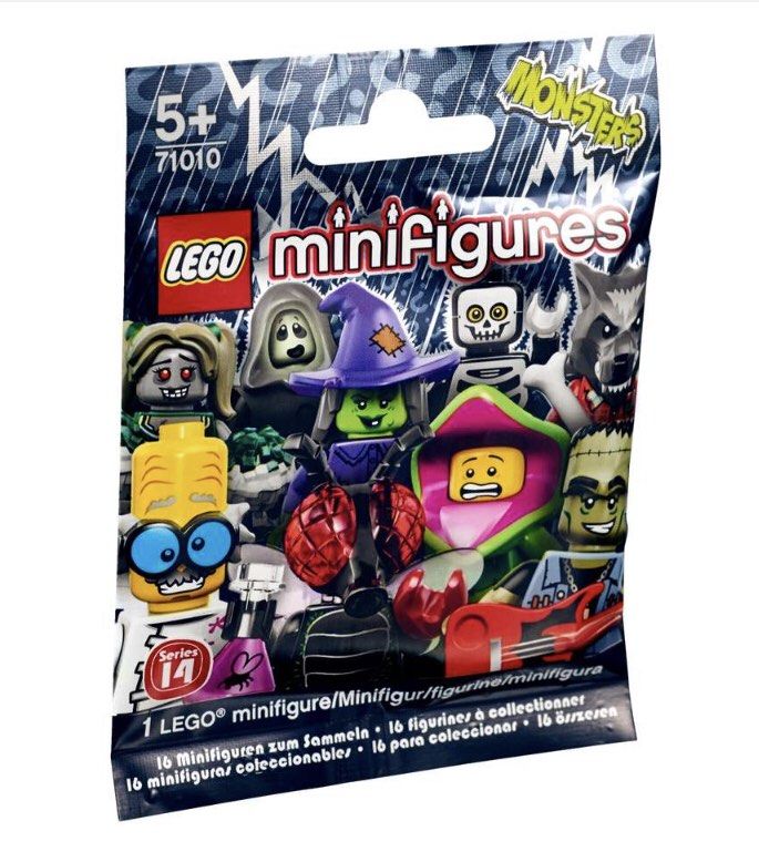 Lego Monsters Minifigures Series 14 (Category: Lego & Building Sets) located in Pasig City. Submitted by midnightsun08 (Listing ID 1459836679, Image 3). Description: Sealed Pack Lego Minifigures Series 14 Monsters Contains 1 random Lego minifigure Retired Series.