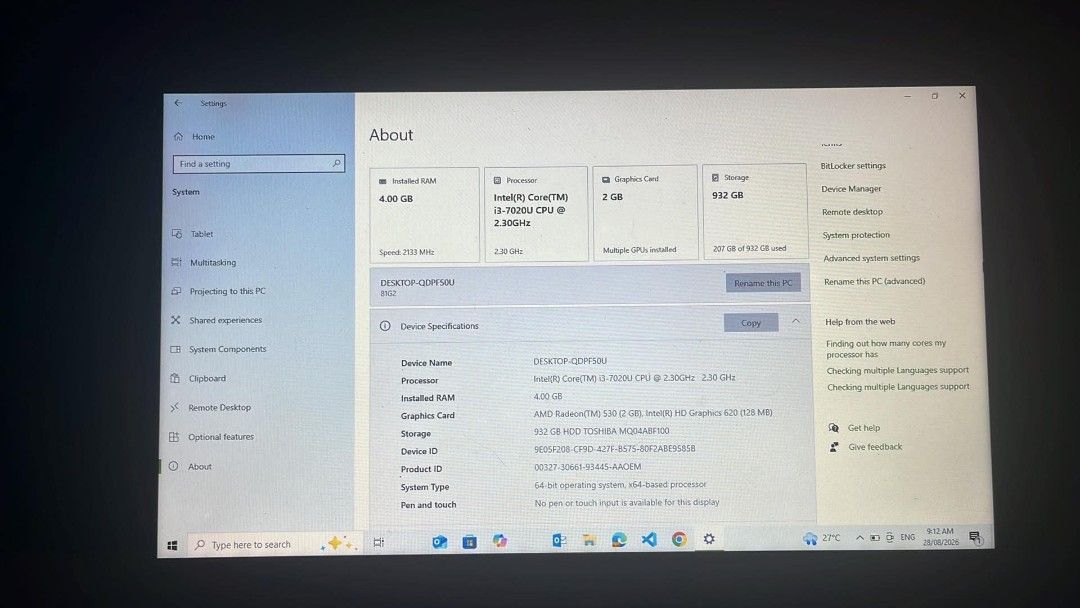 Lenovo Ideapad 330 (Category: Laptops & Notebooks) located in Tanza. Submitted by lenurth (Listing ID 1459759114, Image 1). Description: .
