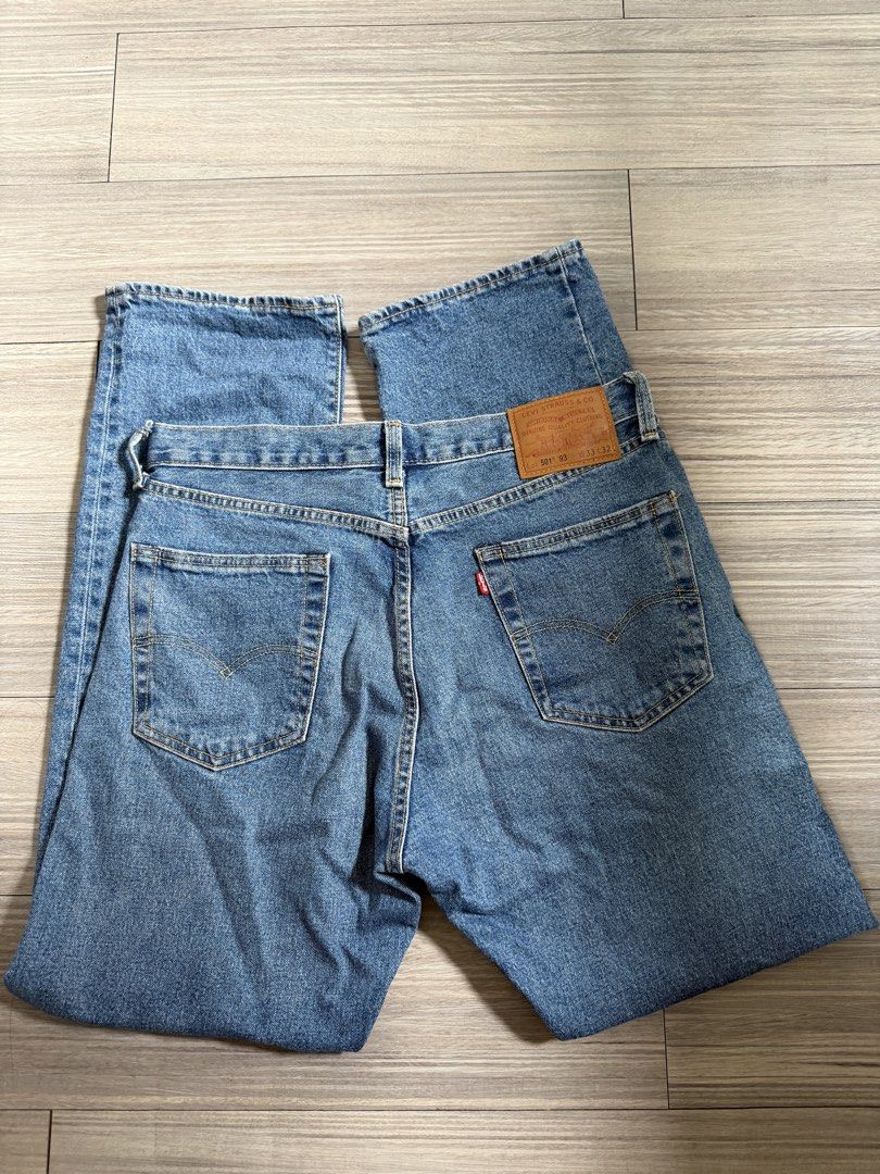 Levis 501 93’ (Category: Jeans) located in Makati City. Submitted by livelaughthrift (Listing ID 1459732602, Image 3). Description: AUTHENTIC Levis 501 93’ Condition = Used Once Only W 33 L 40 Rare piece 501 (best pair of levis) Could last your whole life Button Fly REFUND if proven fake❗️ .