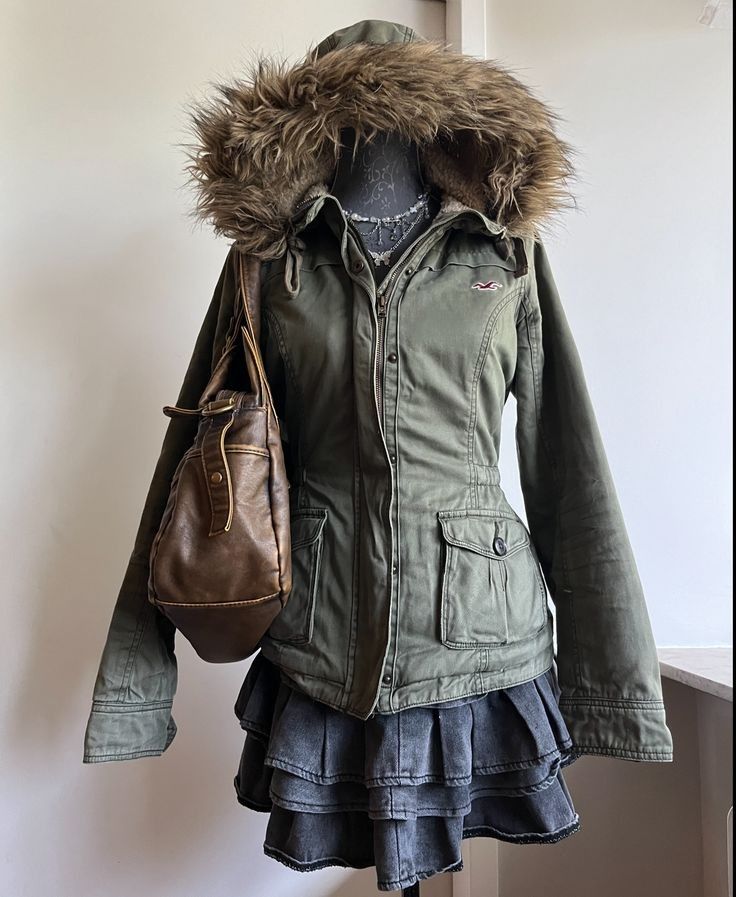 LF: army green jacket with fur collar (Category: Looking For) located in Angeles City. Submitted by ksjshsgs (Listing ID 1459896397, Image 2). Description: LOOKING FOR an army green jacket with a fur collar like in the photos. better if there's fur on the sleeves but it's fine if there isn't, as long as there's a hood and there's fur around the hood. not too short, should be similar length as the jakets in the second and third photo..
