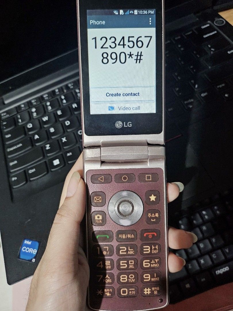 LG Wine Smart Flip Phone (Category: Early Generation Mobile Phones) located in Quezon City. Submitted by benpiko (Listing ID 1459825947, Image 3). Description: LG Wine Smart flip phone, in good condition! Only the phone itself is included, NO battery/accessories/charger, etc. - can use Messenger and Chrome (I haven't tried other apps yet but you can download their APK) - English and Korean on keypad - Android 5.1 Lollipop - 3.5 headphone jack - t