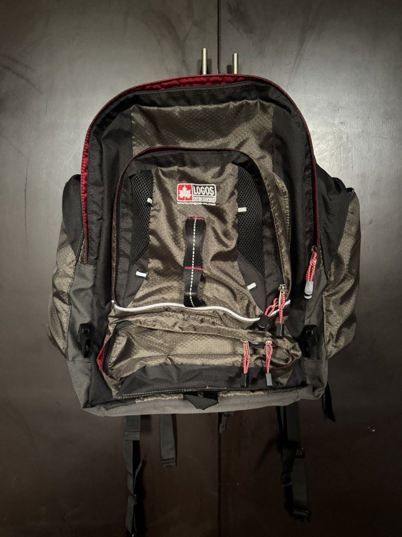 LOGOS Backpack Bag (Category: Backpacks) located in Manila. Submitted by declutterwithv (Listing ID 1459793305, Image 2). Description: - LOGOS backpack in brown and black. - Multiple pockets for excellent organization. - Padded straps for maximum comfort. - Ideal for school, daily commutes, or day trips. - All zippers are in good working condition. - This backpack is ready for its next adventure!.