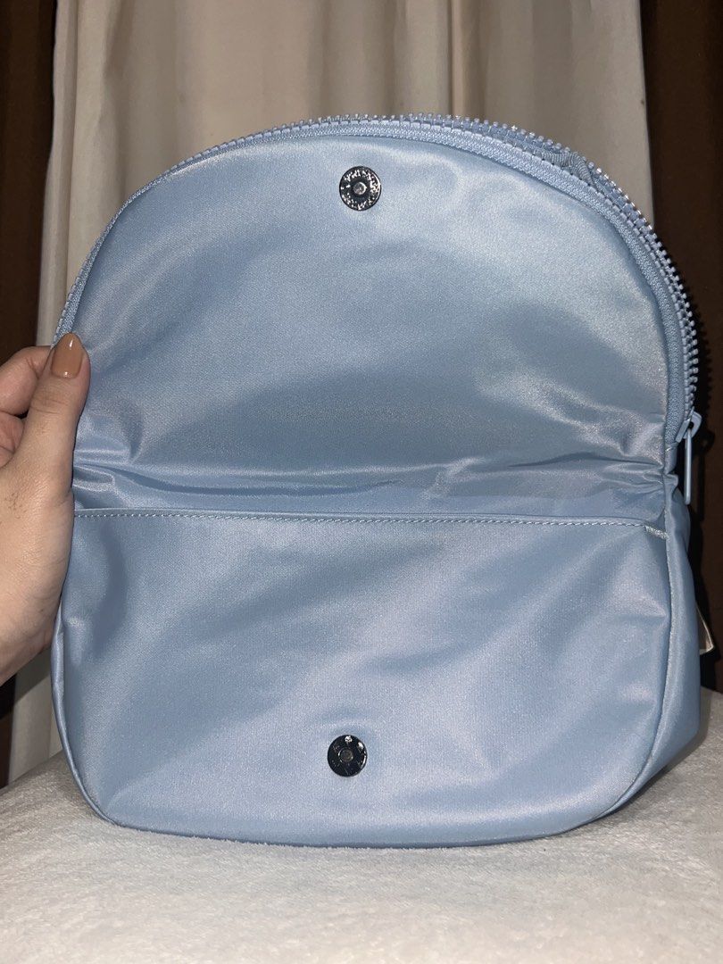 Lole Light Blue Crossbody Bag (Category: Cross-body Bags) located in Manila. Submitted by catherinequijano_1 (Listing ID 1459868619, Image 2). Description: - Brand: Lole - Color: Light Blue - Style: Crossbody Bag - Features: Main zippered compartment, front pocket with snap closure - Interior: Satin lined - Ideal for: Everyday use, travel - Condition: Brand new with original tag.