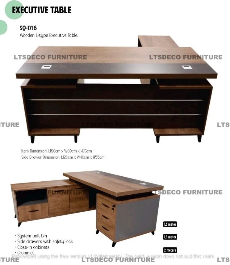 L-SHAPE EXECUTIVE TABLE OFFICE PARTITION (Category: Office Furniture & Fixtures) located in Caloocan City. Submitted by talaltsdeco (Listing ID 1459699146, Image 1). Description: LTSDECO Home and Office Furniture Trading MANUFACTURER • FABRICATOR • SUPPLIER Looking for office furniture, modular partitions, workstations, or customized furniture? We can help! LTSDECO Home and Office Furniture Trading is a trusted manufacturer, fabricator, and suppl