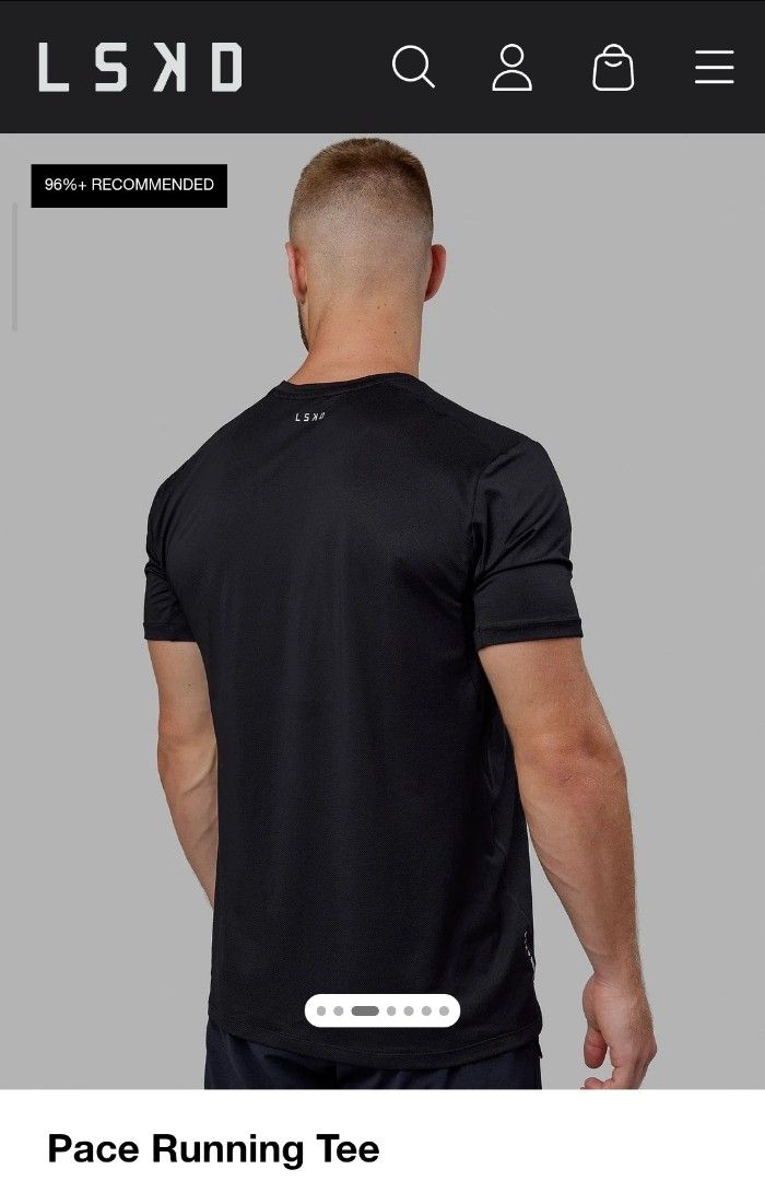 LSKD Pace Running Shirt (Category: Tshirts & Polo Shirts ) located in Cebu City. Submitted by deadjay84 (Listing ID 1459801434, Image 2). Description: LSKD PACE RUNNING TEE - Size: L - Dimes: 22 x 28 - AUTHENTIC - Material: 91% Polyester, 9% Elastane - Design: '1% BETTER EVERY DAY' slogan under the shirt - Ideal for workouts, running or casual wear - Pls see photos for details cebu loc add shipping.