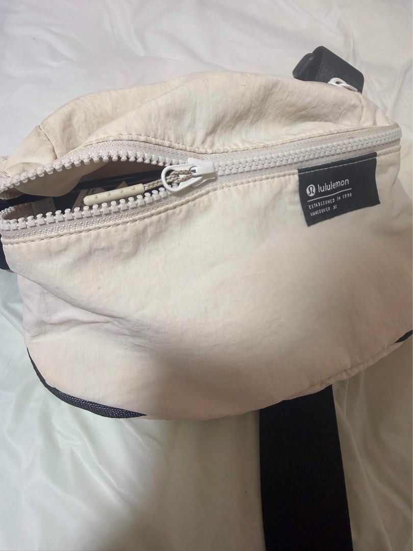Lululemon Cream Bag (Category: Cross-body Bags) located in Caloocan City. Submitted by angelala17 (Listing ID 1459726470, Image 1). Description: • Color: Cream/Light Ivory • Stylish & versatile • Perfect for everyday use • Spacious for essentials • Pre-loved, good condition.
