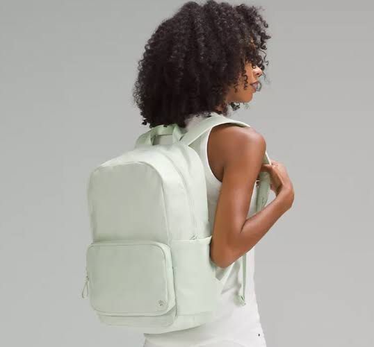 Lululemon Everywhere Backpack 22L Light Mint Green (Category: Backpacks) located in Quezon City. Submitted by timelessfinds (Listing ID 1459719765, Image 2). Description: -bought for around 5.7k peso in europe -selling low because of stains out of usage (not so visible) and I got a new one -bag is perfectly fine, just need to remove the stains .
