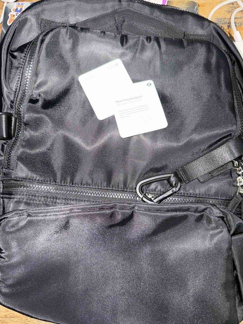 Lululemon New Crew Backpack Black (22L) (Category: Backpacks) located in Quezon City. Submitted by mizkurluh (Listing ID 1459871185, Image 3). Description: ✨Brand new✨ Lululemon backpack in black RFS: not my type - Features a dedicated laptop sleeve - Multiple pockets for organization - Ideal for gym sessions or everyday carry - Comes with original tags attached - Never been used.