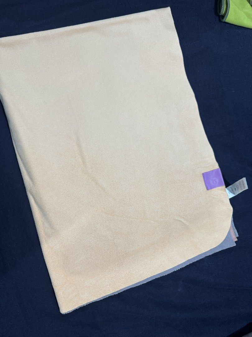 Lululemon Yoga Mat Towel Light Orange Gradient (Category: Exercise Mats) located in Quezon City. Submitted by charlieschamps (Listing ID 1459836388, Image 3). Description: RFS: Stopped practicing yoga Bought for P5k+ Payment via BDO, BPI, Gcash, Paymaya Same day delivery via Grab or Lalamove Provincial shipping thru LBC.