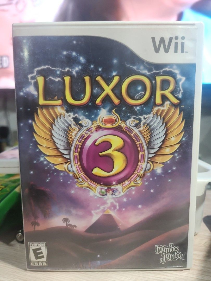 Luxor 3 Nintendo Wii Game (Category: Nintendo) located in Quezon City. Submitted by gwift (Listing ID 1459736197, Image 1). Description: - Luxor 3 for Nintendo Wii - Embark on an Egyptian adventure - Over 150 challenging levels - Catch treasures and power-ups - Progress through 70 ranks - Game disc and case included -selling based on current US market value x 50 -price subject for update on day of inquiry/purchase due to current market value -usi