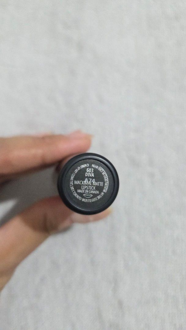 MAC Lipstick (Category: Makeup) located in Taguig. Submitted by tipidd (Listing ID 1459737822, Image 2). Description: - MAC Lipstick in a rich, deep berry shade. - Bullet is intact with very minimal signs of wear. - Black casing is clean and well-maintained. - A classic MAC shade for a statement-making, bold look. - Versatile for any occasion, from everyday to special events..