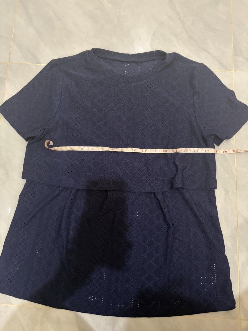 Maternity Blouse (Category: Maternity wear) located in Manila. Submitted by anjnievera (Listing ID 1459828587, Image 1). Description: Maternity/nursing blouse bought from she-in last two design bought from shop-e for only 79 pesos.