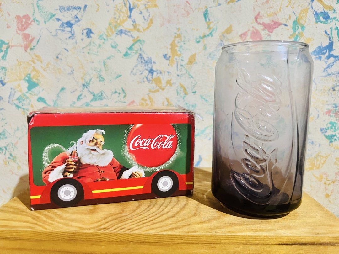 McDo x Coca-Cola -40th Anniversary- Glass (per pc/take all) (Category: Vintage Collectibles) located in Taguig. Submitted by lae.onlineshop (Listing ID 1459731603, Image 2). Description: McDo x Coca-Cola -40th Anniversary- Glass *in individual boxes. SOLD PER PIECE. *McDonalds 40th Anniversary Promotional item *THE COLOR MAY SLIGHTLY DIFFER FROM ACTUAL DUE TO LIGHTING AND/OR SCREEN RESOLUTION. Size: approx 15.5cm (H) x 6.5cm (D) Issue: Needs wash