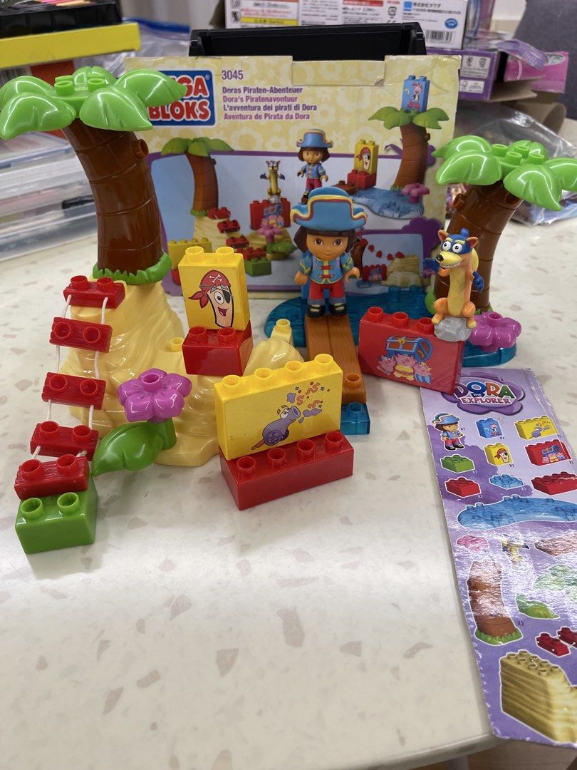 Complete Mega Bloks Dora the Explorer Pirate Adventure Playset 3045 (Category: Kids Toys) located in Manila. Submitted by seesgaragesale (Listing ID 1459847443, Image 1). Description: Complete No box - Mega Bloks Dora the Explorer Pirate Adventure playset - Features Dora and Boots figures - Includes accessories to build a pirate island scene - Encourages imaginative play - Ideal for young Dora the Explorer fans - All pieces shown in photos are in