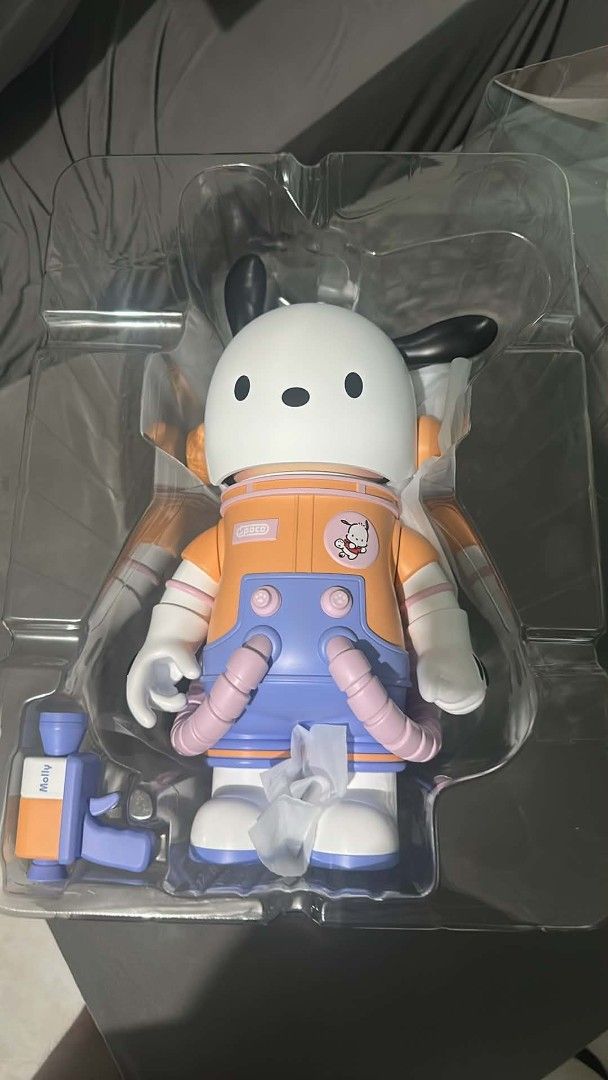 Mega Space Molly Sanrio Characters Blind Box Toy (Category: Designer & Blind Box Toys) located in Manila. Submitted by ronnie_ronron (Listing ID 1459802710, Image 1). Description: - Mega Space Molly x Sanrio Characters collectible toy - Features Pocoyo dressed in a space suit - Comes with accessories - Original box included - Ideal for collectors.