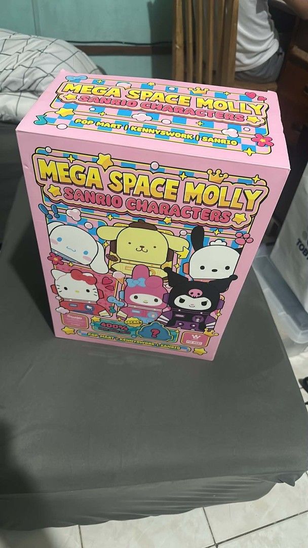Mega Space Molly Sanrio Characters Blind Box Toy (Category: Designer & Blind Box Toys) located in Manila. Submitted by ronnie_ronron (Listing ID 1459802710, Image 2). Description: - Mega Space Molly x Sanrio Characters collectible toy - Features Pocoyo dressed in a space suit - Comes with accessories - Original box included - Ideal for collectors.