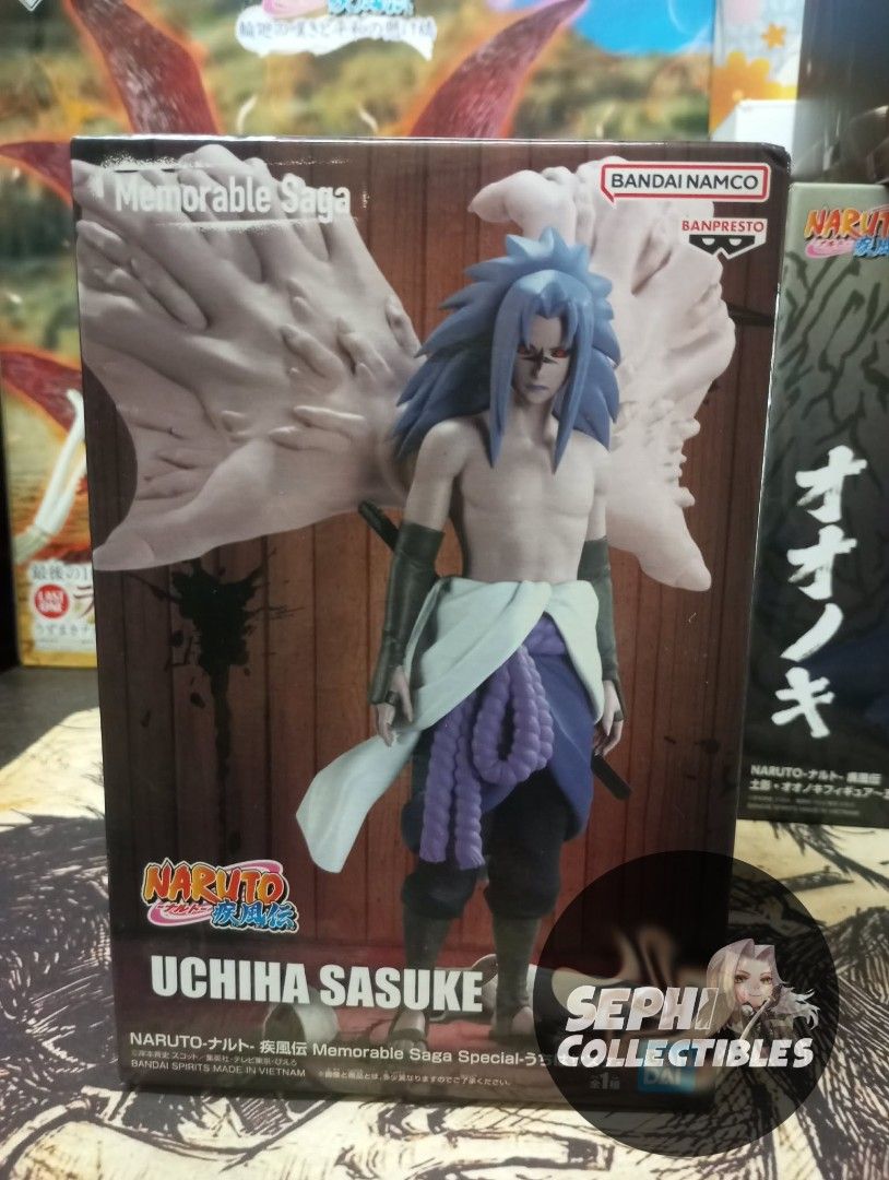 Memorable Saga Uchiha Sasuke (Category: Figurines & Statues) located in San Juan City. Submitted by sephi_collectibles (Listing ID 1459865270, Image 1). Description: 💯Authentic Fresh From Japan 🇯🇵 Mint in sealed Box Condition.