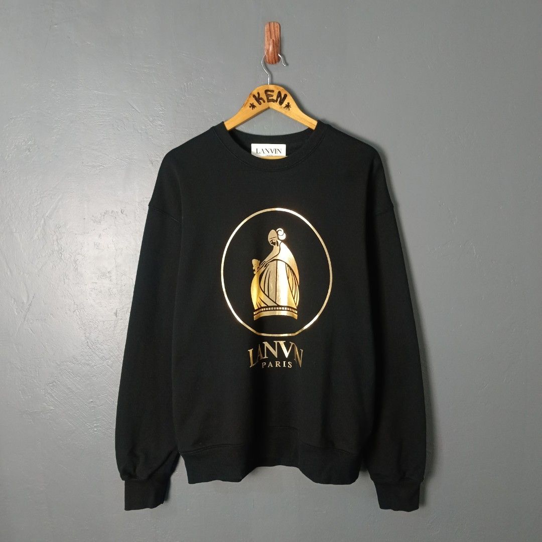 Men's - Lanvin (Category: Coats, Jackets and Outerwear) located in Bacolod City. Submitted by drop.ph (Listing ID 1459805657, Image 2). Description: Lanvin Paris - Crewneck *Fits M - 21.5x27.5 *Excellent cloth *Minor chip on print *Price: 1,500php *Add SF if outside Bacolod City .