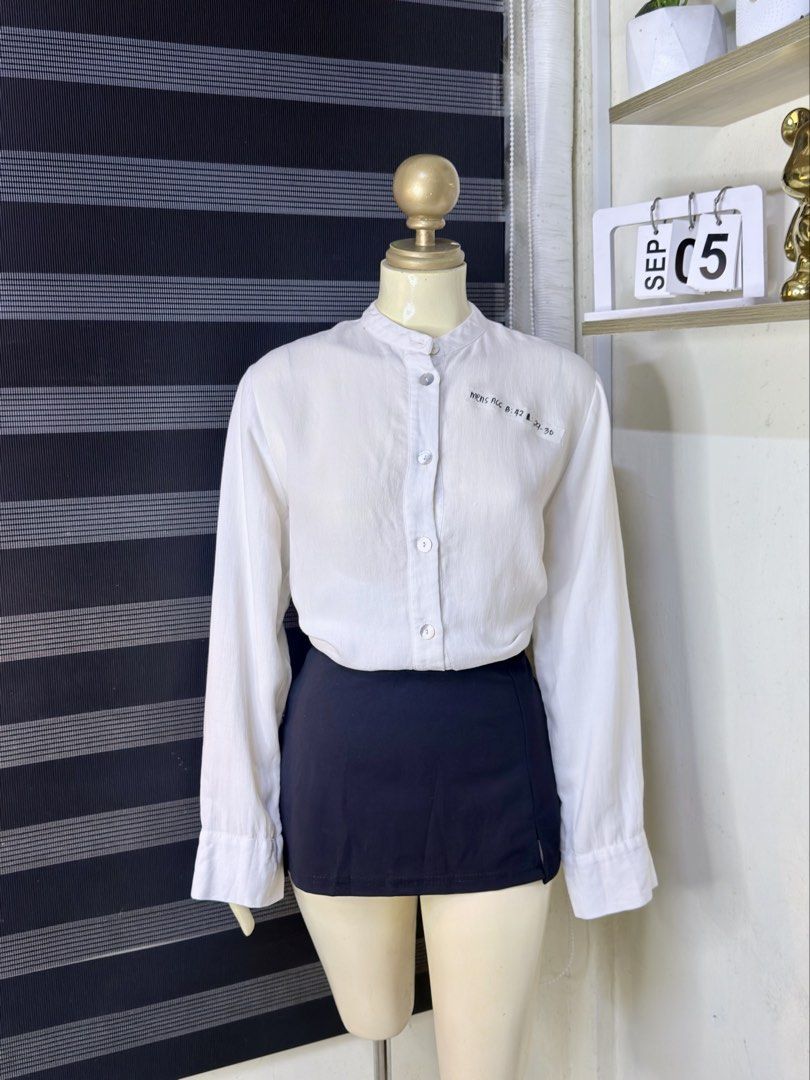 MENS ZARA CHINESE COLLAR (A66) (Category: Formal Shirts) located in Bulacan. Submitted by nicolaiscloset (Listing ID 1459787461, Image 3). Description: Xs on tag but can fit up to large.