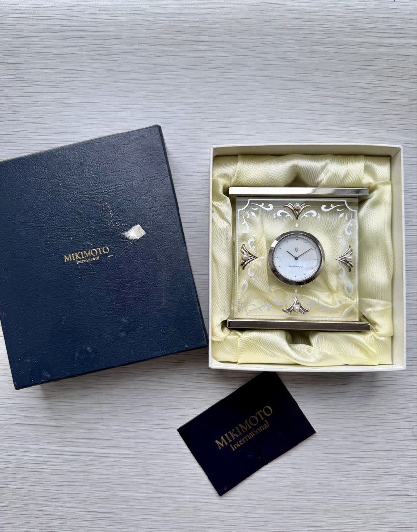 Mikimoto International Pearl Desk Clock (Category: Clocks) located in Quezon City. Submitted by shopgood_mnl (Listing ID 1459852284, Image 1). Description: .