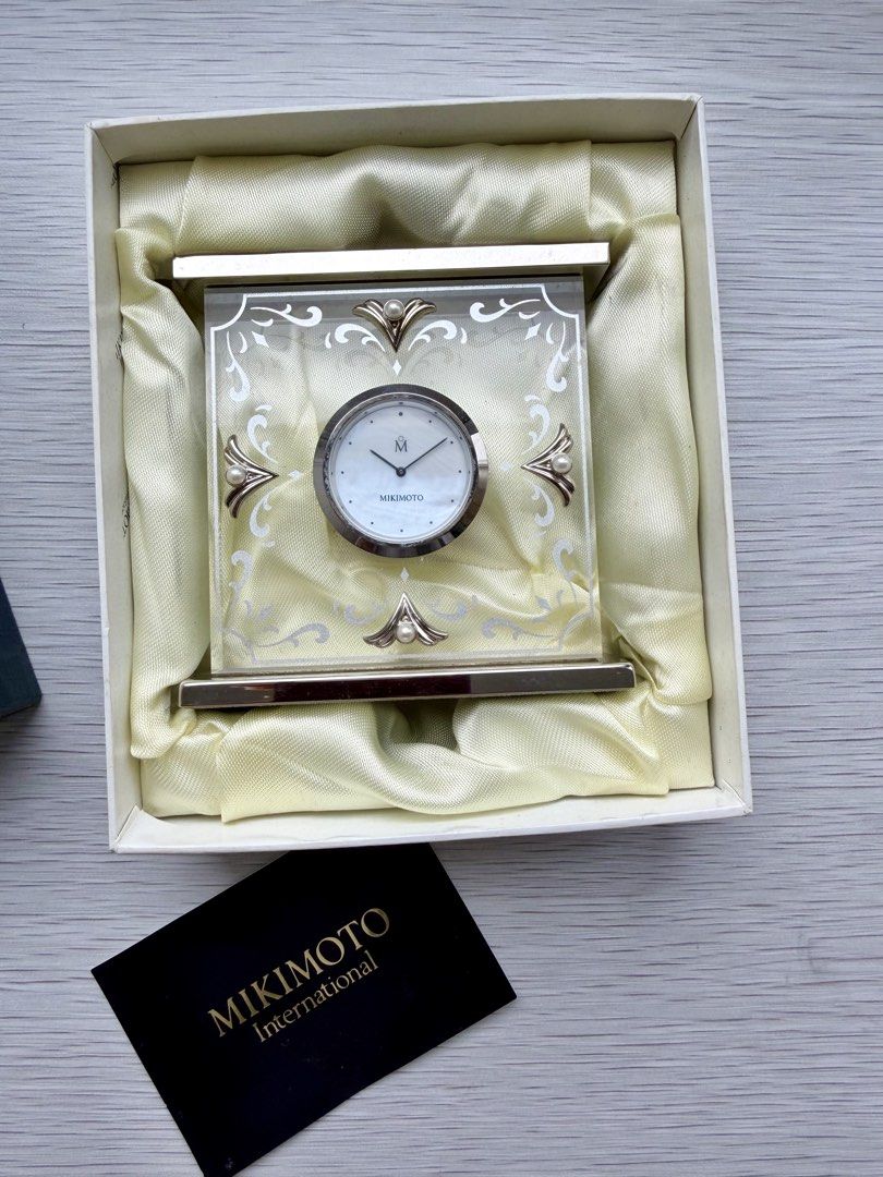 Mikimoto International Pearl Desk Clock (Category: Clocks) located in Quezon City. Submitted by shopgood_mnl (Listing ID 1459852284, Image 2). Description: .