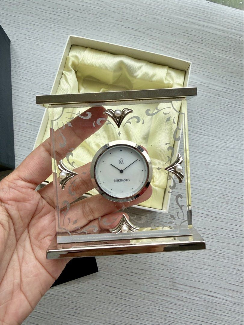 Mikimoto International Pearl Desk Clock (Category: Clocks) located in Quezon City. Submitted by shopgood_mnl (Listing ID 1459852284, Image 3). Description: .