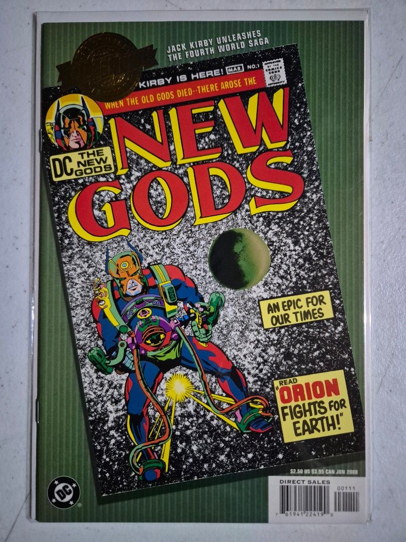 Millennium Edition: New Gods #1 (Category: Comics & Manga) located in Muntinlupa City. Submitted by royalstar-4914 (Listing ID 1459711415, Image 1). Description: Millennium Edition: New Gods #1 - Embossed Gold Foil logo. Comics are in Near Mint condition since it's from my personal collection. Highly collectible! Well kept in a smoke and pet free environment. Price is negotiable..
