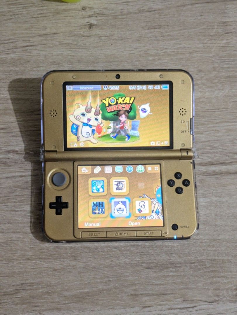 Modded 3DS XL A Link to the Past Edition (Category: Nintendo) located in Batangas. Submitted by Mr.Elyur (Listing ID 1459706132, Image 1). Description: Pm for more pics and condition Rfs: Upgrade. Condition: Front cam needs to be reseated or repaired or replaced, Qr code from fron cam works though. Very slight hinge loose, but fixed with the case. Scratches, sign of usages, a bit of spec in screen. Inclusion: Case Charger Original 64gb Sb card mo