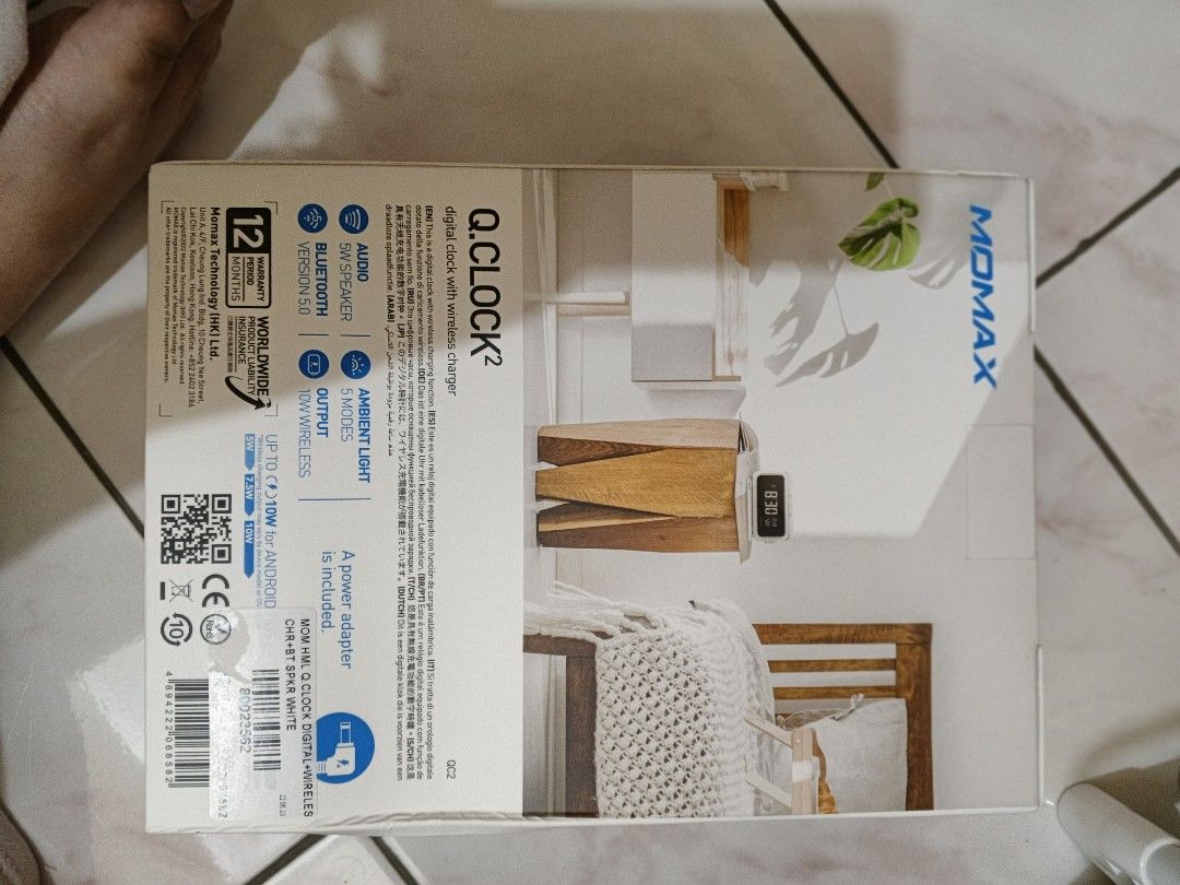 Momax Q.Clock2 digital clock with Wireless Charger (Category: Clocks) located in Manila. Submitted by zealhorse_de2e4a (Listing ID 1459741112, Image 1). Description: ⏰ FOR SALE: MOMAX Q.CLOCK² — ₱2,500 ONLY! Brand new and factory sealed — never opened! 📦✨ MOMAX Q.CLOCK² Digital Clock + Wireless Charger + Bluetooth Speaker + Ambient Light 💰 Selling Price: ₱2,500 🏷️ Original retail price: around ₱3,990 — similar Philippine listings show ₱3,990–₱
