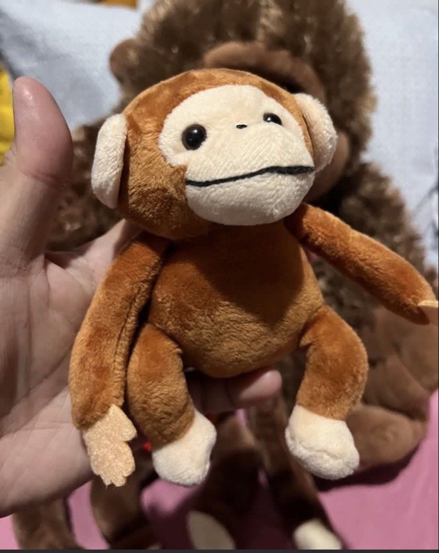 Monkey mini plush #3 (SALE) (Category: Plushies & Soft Toys) located in Paranaque City. Submitted by bonsaiart (Listing ID 1459689475, Image 1). Description: Pre owned Good condition 50+sf Payment via GCASH or paymaya No to meetup No to cop / cod Shipping via j&t only.