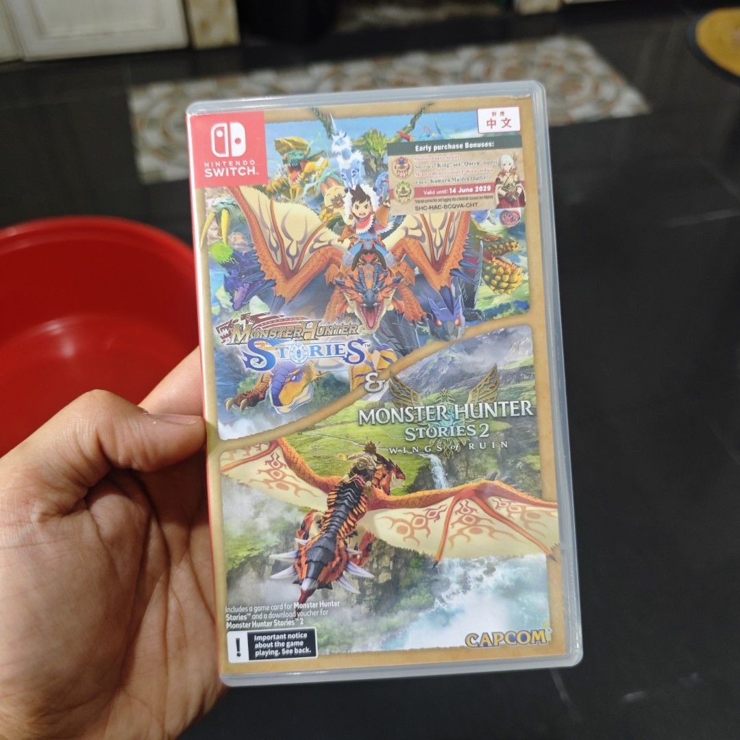 Monster Hunter Stories (Used Code Already) (Category: Nintendo) located in Quezon City. Submitted by shopme_gadget30 (Listing ID 1459856283, Image 1). Description: kindly read the details first for sale fixed price good Condition tested and working With case and game card used code compatible to Nintendo switch cht region Shoopppppeee —,✅ can check out pm for the linnnkkk (If shoopppee check out, price is higher because of shooppppeee deduction q