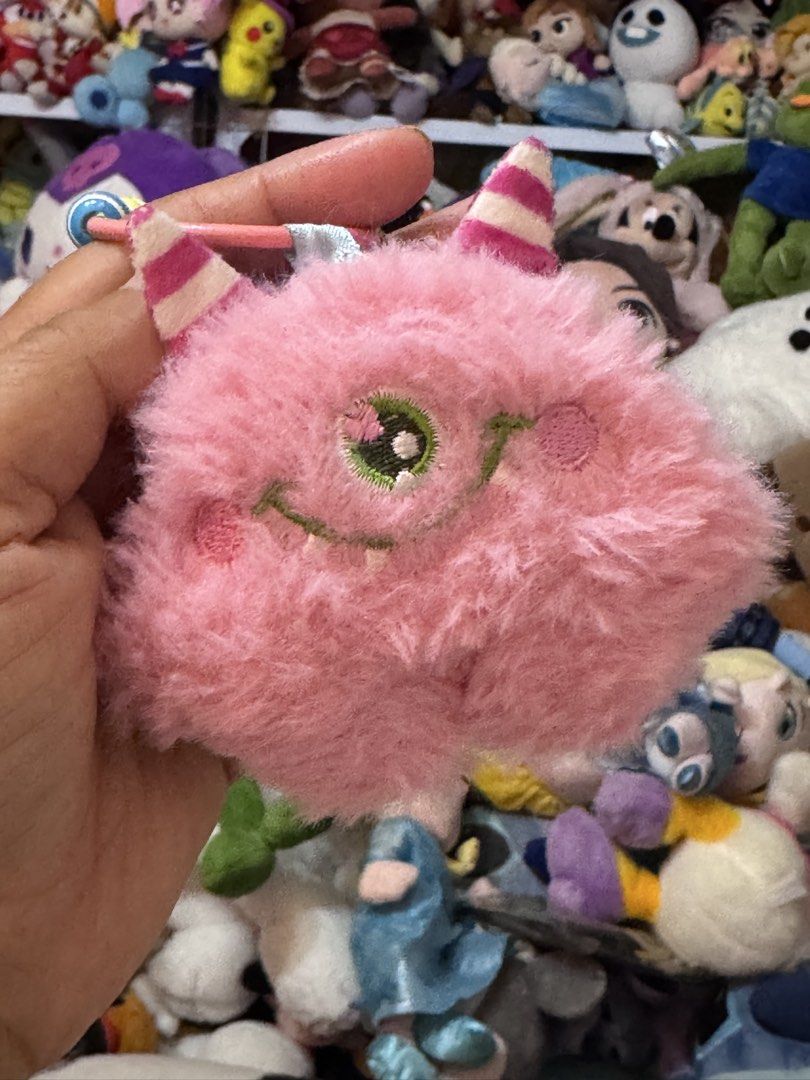 Monsters Pink Mike Wazowsky Plush Charm Keychain (Category: Plushies & Soft Toys) located in Antipolo. Submitted by bhabiegraciefashionlab (Listing ID 1459716556, Image 3). Description: No label Very cute Still in good condition #mikewazowsky .